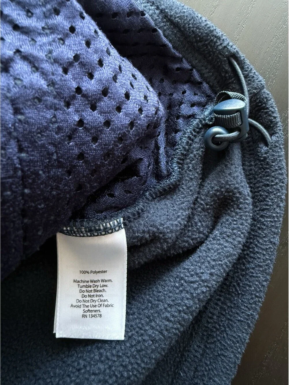 Vineyard Vines Harbor Fleece Vest Mens XXL Navy Blue Full Zip Preppy